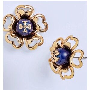 Tory Burch 16k-gold plate, pearl Katie Stud Earrings